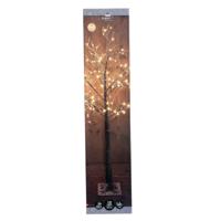 Lichtboom - bruin?- metaal?- 130 cm - 120 led lichtjes - klassiek warm - verlichte kerstboom