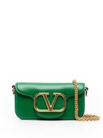 Valentino Garavani petit sac porté épaule Locò en cuir - Vert - thumbnail