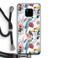 Bloemen tukan: Huawei Mate 20 Pro Transparant Hoesje met koord Bloemen tukan: Huawei Mate 20 Pro Transparant Hoesje met koord