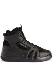 Giuseppe Zanotti baskets Talon Winter à empiècements - Noir