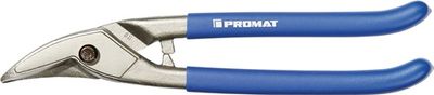 Promat Gatenschaar | totale lengte 250 mm rechts | staal max. 1 mm RVS max. 0,5 mm | kwaliteitsstaal kunststof mantel - 4000810936 4000810936