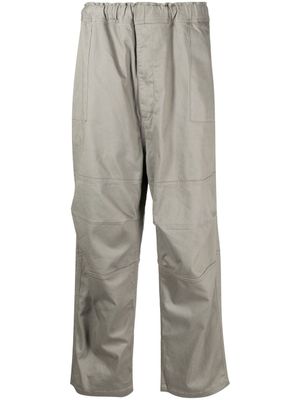 izzue pantalon à taille élastiquée - Vert