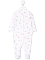 POLO RALPH LAUREN KIDS grenouillère à oursons imprimés - Blanc