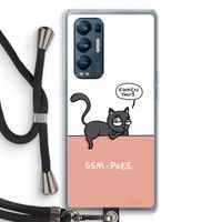 GSM poes: Oppo Find X3 Neo Transparant Hoesje met koord