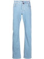 Billionaire jean droit à taille mi-haute - Bleu