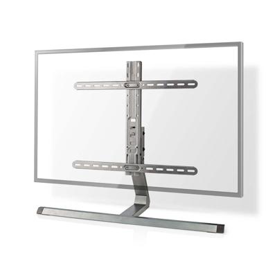 Nedis TVSM5120GY Draai- En Kantelbare Tv-standaard 37-75 " Maximaal Schermgewicht: 40 Kg Kantelbaar Draaibaar Aanpasbare Vooraf Ingestelde Hoogtes Aluminium / Staal Grijs