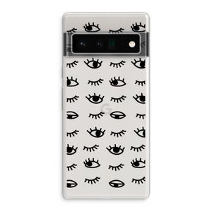 Eye pattern #2: Google Pixel 6 Pro Transparant Hoesje
