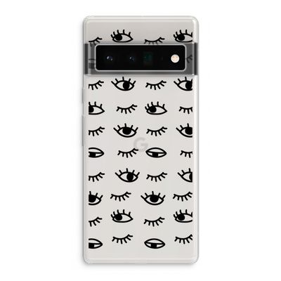 Eye pattern #2: Google Pixel 6 Pro Transparant Hoesje