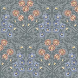 Dutch Wallcoverings Ekbacka - Bellis Grey - Grijs