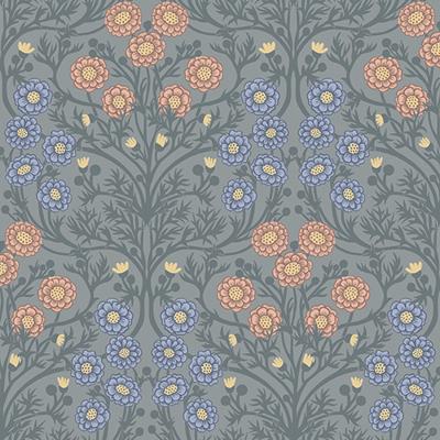 Dutch Wallcoverings Ekbacka - Bellis Grey - Grijs