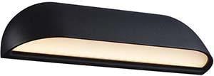 Nordlux LED Wandlamp Front zwart 8W 3000K IP44 26cm - 4800849