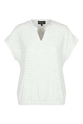 Elvira Casuals Top Lizzy E3 25-010 T-shirt Korte Mouw 15 Off White