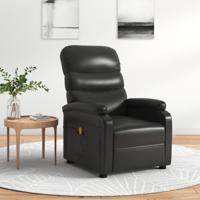 Massagestoel kunstleer zwart