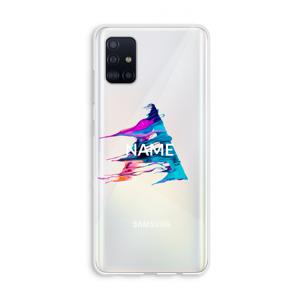 Abstract Spectrum: Galaxy A51 4G Transparant Hoesje