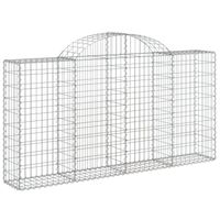 The Living Store Schanskorf Gabion - 200x30x100/120cm - Gegalvaniseerd ijzer