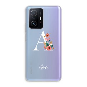 Pink Bouquet: Xiaomi 11T Pro Transparant Hoesje