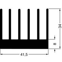 Fischer Elektronik 10019565 SK 189 50 SA Strengkoellichaam 3.5 K/W (l x b x h) 50 x 41.5 x 34 mm - thumbnail