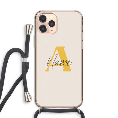 Amber Script: iPhone 11 Pro Transparant Hoesje met koord