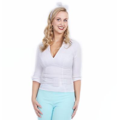 Lauren Top, White-XXXXL | 31% korting Lauren Top, White-XXXXL | 31% korting