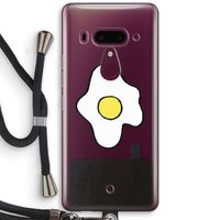 Spiegelei: HTC U12+ Transparant Hoesje met koord