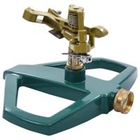 VidaXL Sproeier roterend 21x22x13 cm metaal groen VidaXL Sproeier roterend 21x22x13 cm metaal groen