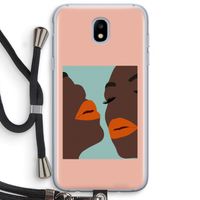 Orange lips: Samsung Galaxy J5 (2017) Transparant Hoesje met koord