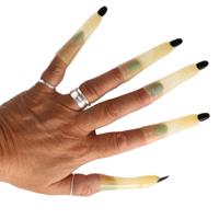 Boland Heksenvingers - 10x stuks - kunststof - glow in the dark - halloween