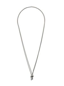 DSQUARED2 collier Double Cross - Métallisé