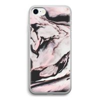 Roze stroom: iPhone SE 2020 Transparant Hoesje Roze stroom: iPhone SE 2020 Transparant Hoesje