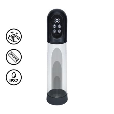 Pumped by Shots Engage - Automatische Waterdichte Penis Pomp en Masturbator - Gun Metal