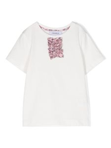 Simonetta t-shirt en coton à volants - Blanc