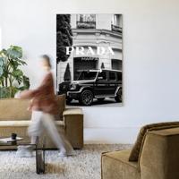 Urban Cotton Wandkleed 'This Way' 145 x 190cm in Frame - black Urban Cotton Wandkleed 'This Way' 145 x 190cm in Frame - black
