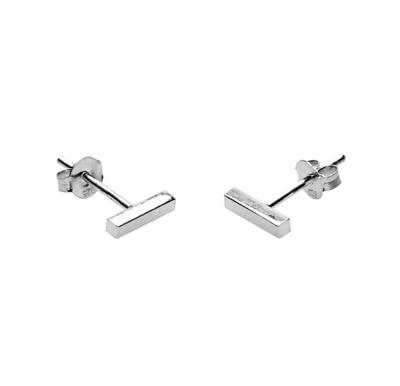 Karma Oorbellen Square Tubes Zilver