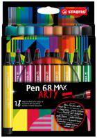 STABILO Pen 68 MAX, ARTY etui 18 kleuren (768/24, 58, 56, 19, 48, 54, 44, 33, 36, 51, 13, 57, 32, 26, 89, 45, 94, 46 ) - thumbnail