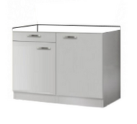 Kitchenette onderkasten Ida 120cm met een la RAI-00909