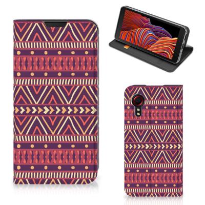 Samsung Galaxy Xcover 5 | Hoesje met Magneet | Aztec Paars