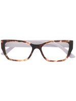 Prada Eyewear lunettes de vue à monture d'inspiration wayfarer - Marron