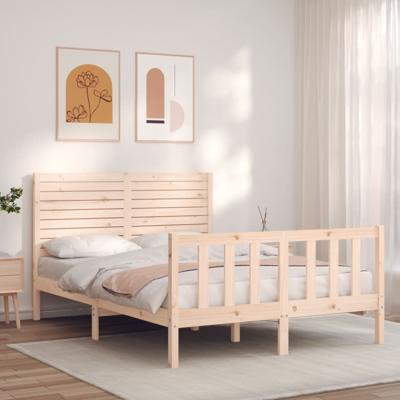 Bedframe zonder matras massief grenenhout 140x200 cm