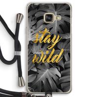Stay wild: Samsung Galaxy A3 (2016) Transparant Hoesje met koord