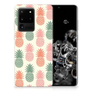 Samsung Galaxy S20 Ultra Siliconen Case Ananas