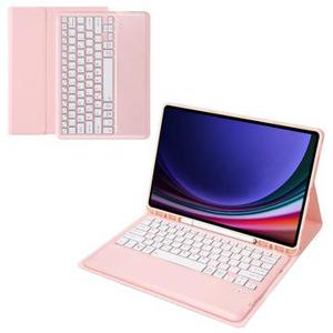 Samsung Galaxy Tab S9+ Bluetooth Toetsenbord Hoesje - Roze