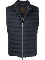 Moorer gilet matelassé zippé - Bleu