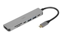 iBox IUH3SL4K interface hub USB Type-C 5000 Mbit/s Zilver