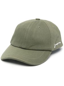 Jacquemus casquette en coton à logo brodé - Vert