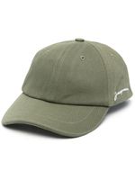 Jacquemus casquette en coton à logo brodé - Vert - thumbnail