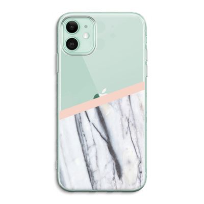 A touch of peach: iPhone 11 Transparant Hoesje