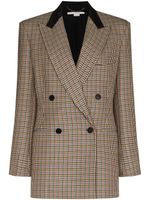 Stella McCartney blazer croisé à motif pied-de-poule - Tons neutres