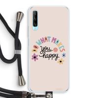 Happy days: Huawei P Smart Pro Transparant Hoesje met koord