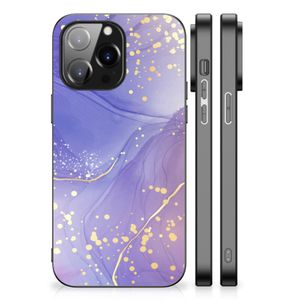 Kleurrijke Telefoonhoesje voor iPhone 14 Pro Max Watercolor Paars