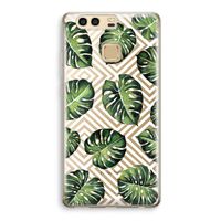 Geometrische jungle: Huawei P9 Transparant Hoesje